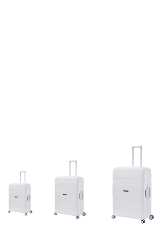 Set de 3 valises Ocean - 56/65/74 cm - Cadenas TSA - Blanc