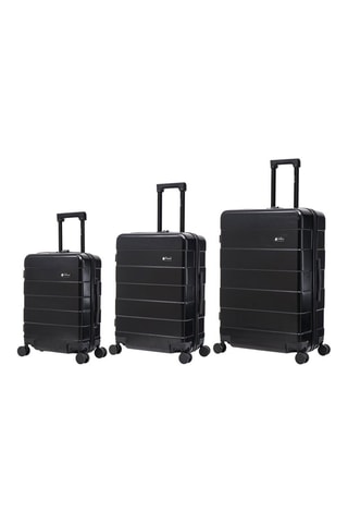 Set de 3 valises Echo - 55/65/75 cm - Noir