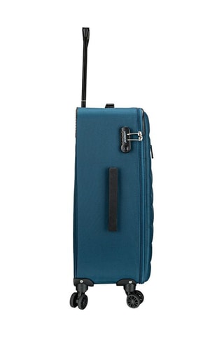 Set de 3 valises et 3 trousses de toilette Skrall - 56/66/76 cm  - Bleu