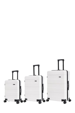 Set de 3 valises Echo - 55/65/75 cm - Blanc
