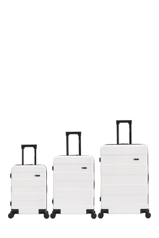Set de 3 valises Echo - 55/65/75 cm - Blanc