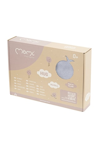 Couverture en fibres de bambou Hug - Gris - 80 x 110 cm