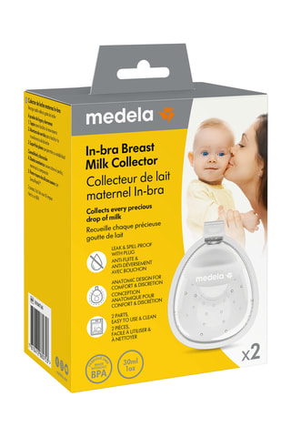2 collecteurs de lait maternel In-bra - 30 ml