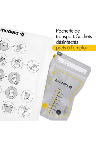 Sachets de conservation pour lait maternel Easy - 50 pièces