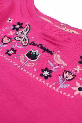 T-shirt, veste à capuche et jean - Bleu et rose