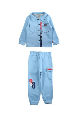 Veste et jogging  - Blanc et bleu