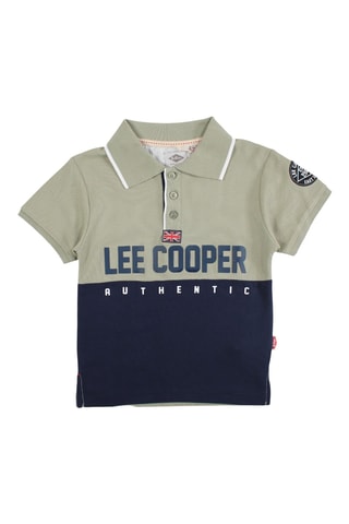 Polo  - Bleu marine et kaki