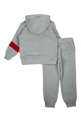 Sweat à capuche et jogging  - Blanc, noir, rouge et gris