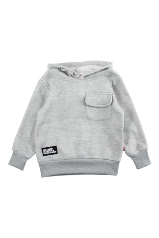Sweat à capuche - Blanc, gris et noir