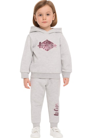 Sweat à capuche et jogging - Lee Cooper - Gris et rouge