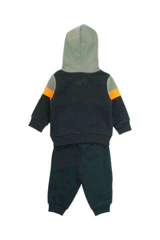 Sweat à capuche et jogging - Blanc, gris, noir et orange