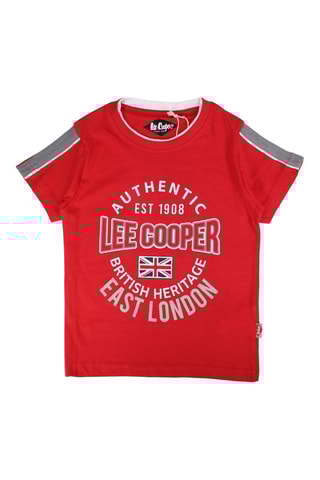 T-shirt  - Rouge et gris