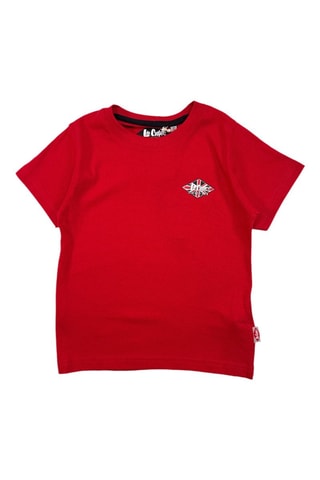 T-shirt - Blanc, bleu, gris et rouge