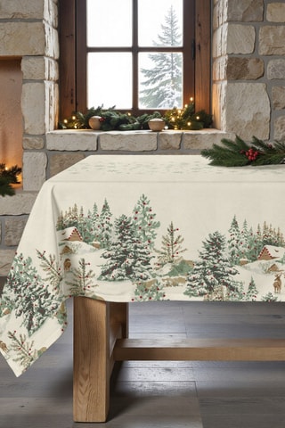 Nappe antitache rectangulaire New Christmas Cerf
