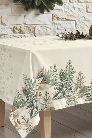 Nappe antitache rectangulaire New Christmas Cerf