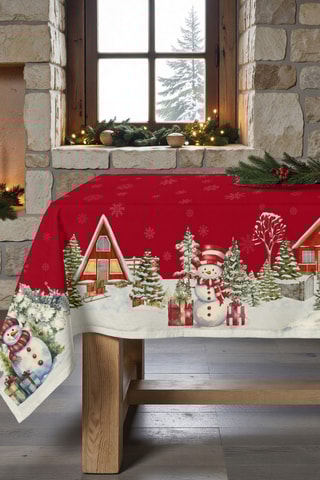 Nappe antitache rectangulaire Snowman