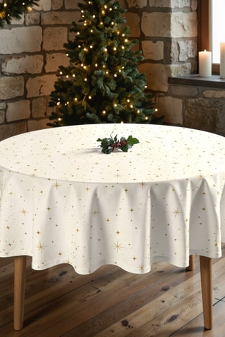 Nappe antitache ronde - Christmas Cielo Rouge