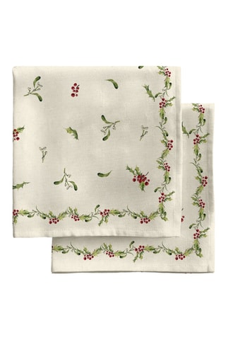 2 serviettes de table Holly
