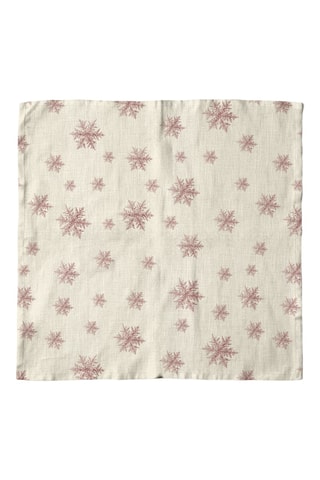 2 serviettes de table - Collection Flocon Rouge