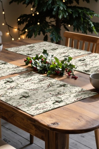 2 sets de table Christmas Muerdago