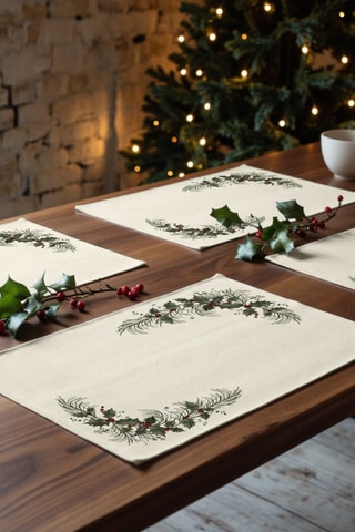 2 sets de table Mistletoe