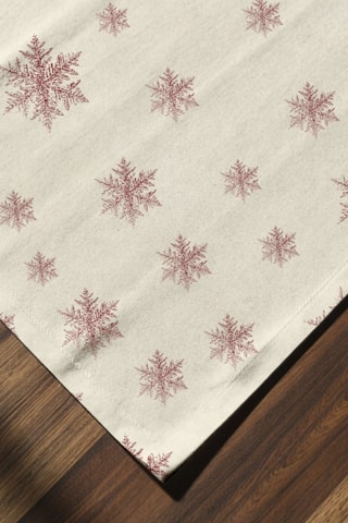 2 sets de table Red Snowflake