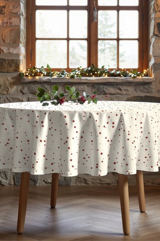   
Nappe antitache ronde Merry Christmas

