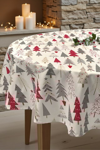Nappe antitache ronde Merry Christmas