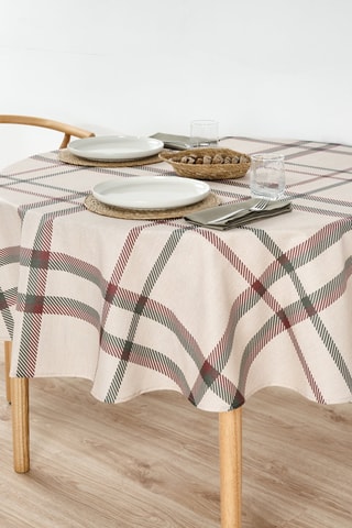 Nappe antitache ronde Collection "Cuadros Navidad"