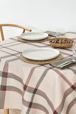 Nappe antitache ronde Collection "Cuadros Navidad"