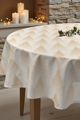 Nappe antitache ronde Merry Christmas