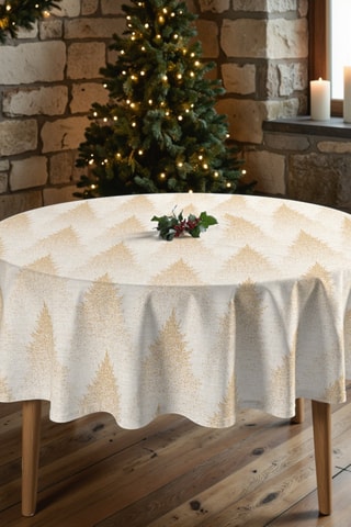 Nappe antitache ronde Merry Christmas