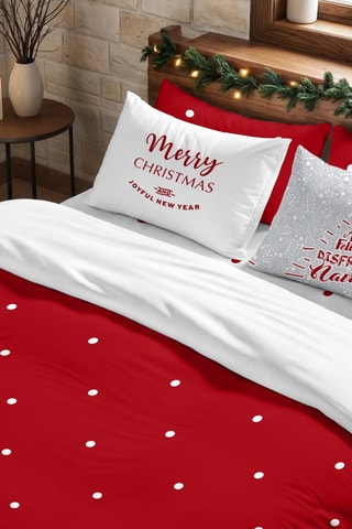 Housse de couette Nordique Laponie - Rouge