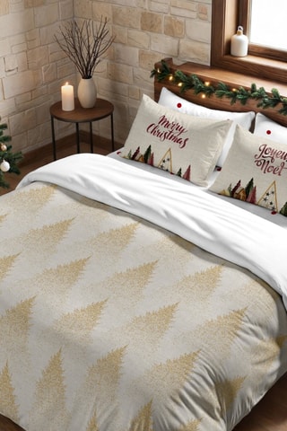 Housse de couette Nordique Laponie 14 - Beige et doré