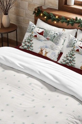 Housse de couette Nordique Forest Fawn - Blanc