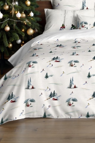 Housse de couette Ski d’Hiver - Blanc