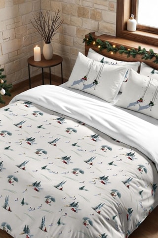 Housse de couette Ski d’Hiver - Blanc