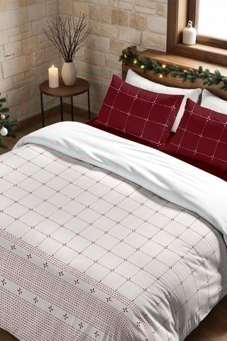   
Housse de couette Wish 6 - Blanc et bordeaux

