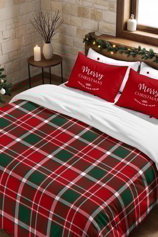 Housse de couette Nordique Laponie - Rouge