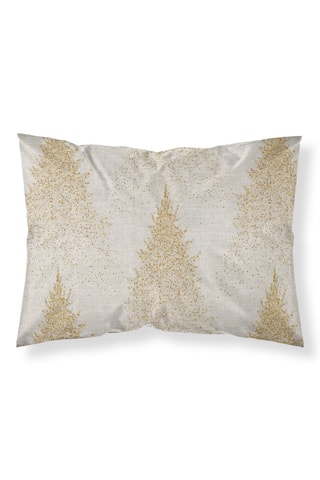 2 taies d'oreiller - Beige et doré