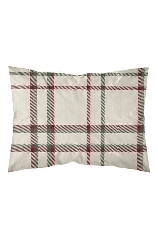 2 taies d'oreiller - Beige et vert