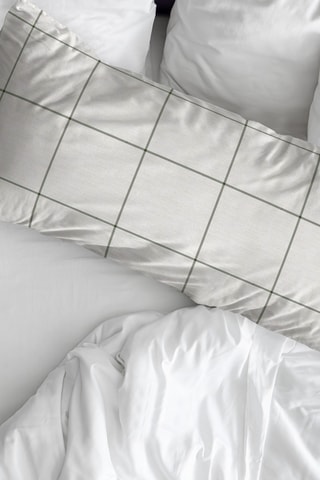 Taie d'oreiller collection Green Windowpane - vert - 50 x 20 x 50 cm