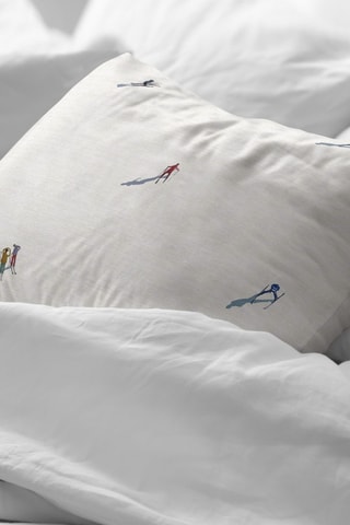 2 taies d'oreiller Skier - 50 x 80 cm