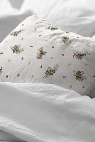 2 taies d'oreiller Winter Holly - 50 x 80 cm