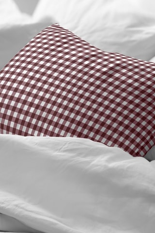 2 taies d'oreiller - Collection Xmas Vichy - 50 x 80 cm