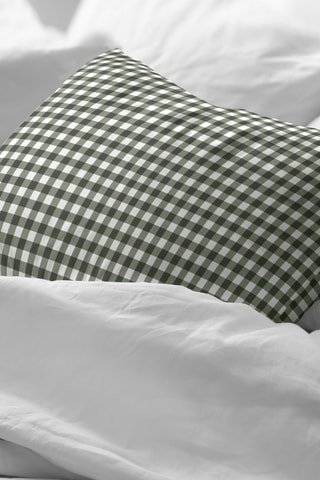 Collection Xmas Vichy - 2 taies d'oreiller - vert - 50 x 80 cm