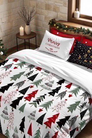 Housse de couette Nordique Laponie - Blanc