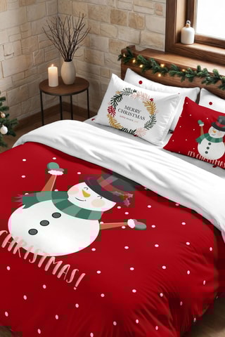 Housse de couette Nordique Laponie - Rouge