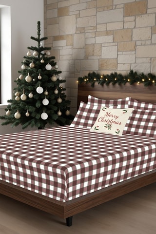   
Drap-housse Vichy grande - blanc

