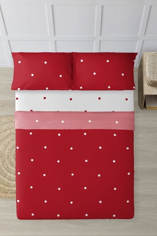 Parure de draps Laponie 47 - rouge